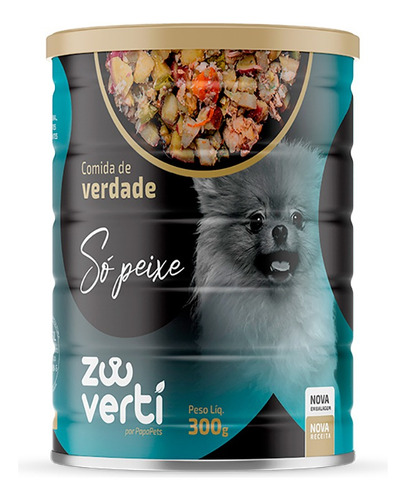 Alimento Natural ZooVerti Só Peixe Lata 300g