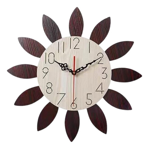 Reloj De Pared De Madera Creativo, Relojes Decorativos,  [u]