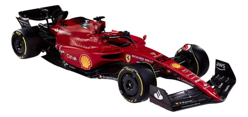 Fórmula 1, Ferrari F1-75, #55, Escala 1/43, Metal, 12.5cms. 