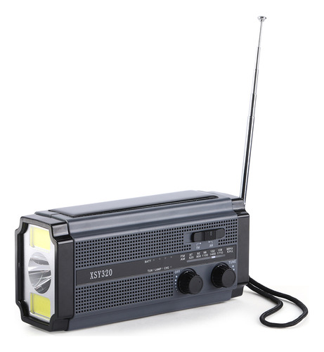 Luz De Lectura Con Linterna De Radio De Emergencia Solar