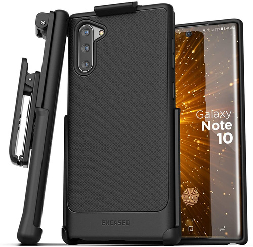 Soporte De Cinturon Para Galaxy Note 10, Negro/resistente