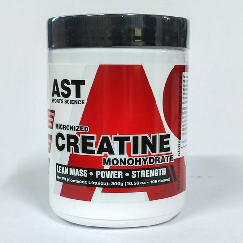 Creatina Monohidratada Micronizada 300g Ast Sports