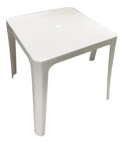 Mesa Cuadrada Ideal Exterior 65x65x70cm Apilable Plastica 