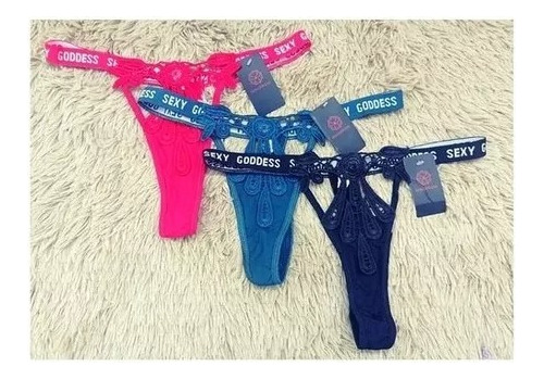 Pack De 4 Colaless Bikini Diseño Unicolor Con Elástico