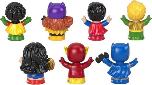 Fisher-price Little People Dc Super Friends - Juego De 7 Fig