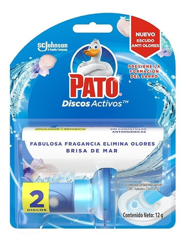 Sc Jhonson Pato Discos Activos P/inodoros Brisa Mar 2 Discos