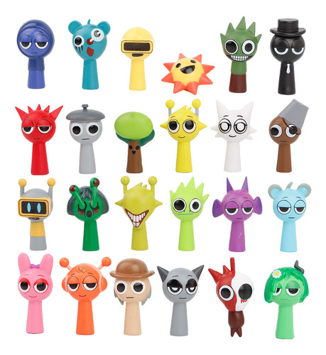 Kit De 24 Piezas De Juguetes Sprunki Dolls Para Niños