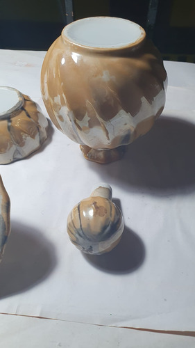 Perfumeros Y Alhajero Antiguos Dorado Oscuro (Usado)
