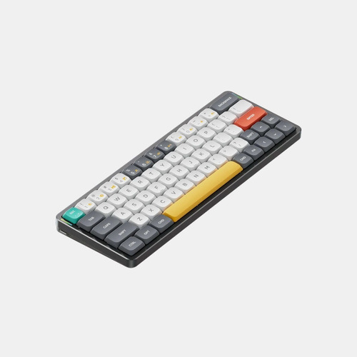 Nuphy Air60 60% Gateron Red Low Profile Space Gray Bt 5.0 Cor de teclado Cinza Espacial