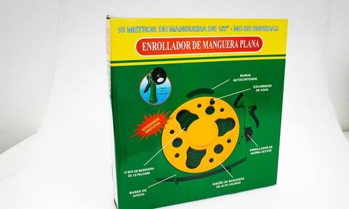 Manguera Plana 15 Mts Riego H101b Aquaflex