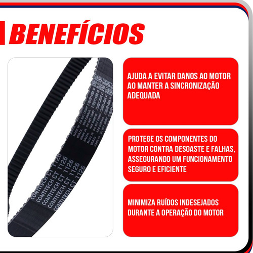 Correia Dentada Fox Gol G2 Ao G6 Continental 1.0 1.6 Ea111