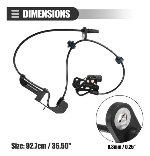 Sensor Velocidad Rueda Para Ford Para Ranger 2012-2022 Front