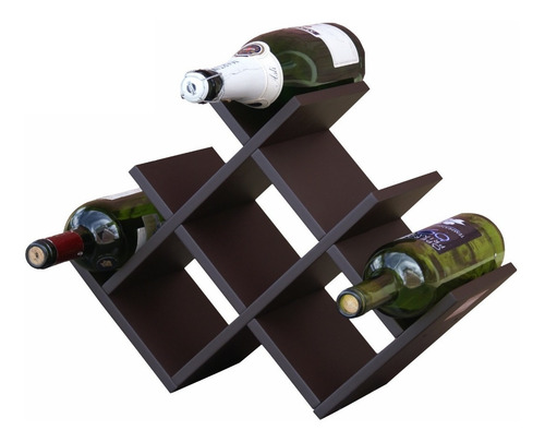 Imagen 3 de 5 de Cava Porta Botellas Elegante Y Practica De Madera Hogare