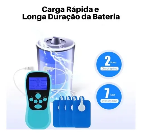 Gimnasia Pasiva 8 Electrodos Recargable