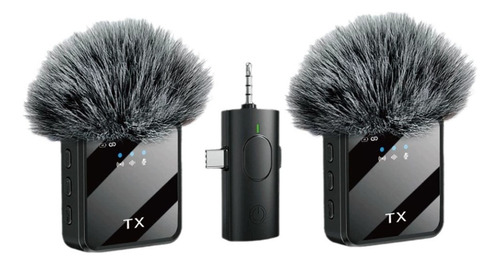 Pack 2 Microfonos Inalambrico Dual Para iPhone Y Android