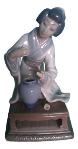 Porcelana Lladró Geisha 19,5 Cmtrs (Usado)