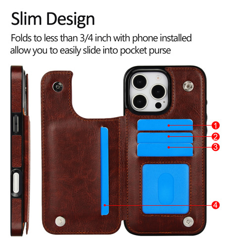 Funda De Piel Sintética De Primera Calidad Para Samsung S20/s21/s22, Tarjetero, Doble Cierre Magnético, Pie De Apoyo, A Prueba De Golpes