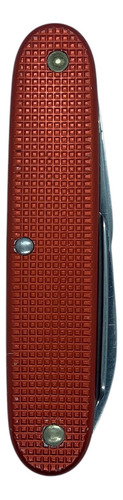 Navaja Victorinox Pioneer Rancher Alox Oc Vintage Rara Rojo Color Rojo Cereza