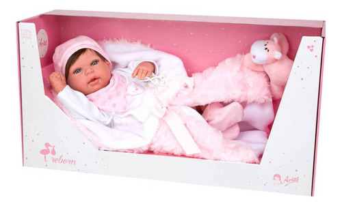 Bebe Realista Reborn Arias Manta Peluche 45cm 98085