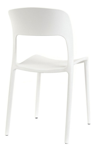 Imagen 4 de 7 de Pack De 4 Sillas De Comedor Nina Apilable Reforzada