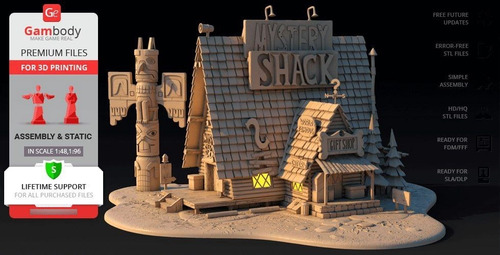 Archivo Stl Impresión 3d - Gravity Falls - Mystery Shack - G