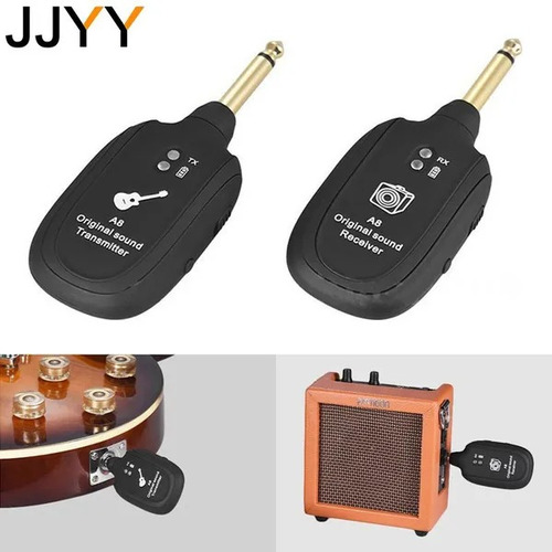 Receptor Transmisor Inalámbrico Uhf Para Guitarra Y Bajo