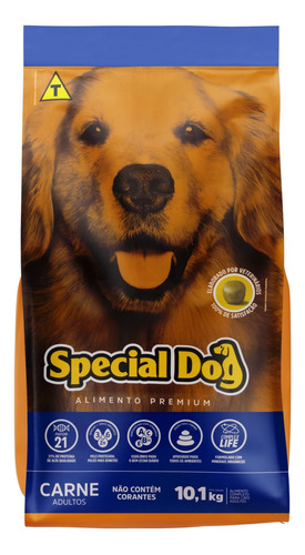 Alimento para Cães Adultos Carne Special Dog Premium Pacote 10,1kg