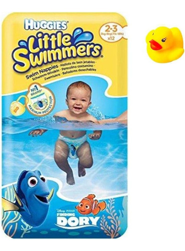 Xs - Pañales Desechables Para Nadar Little Swimmers, (7 Lb-1