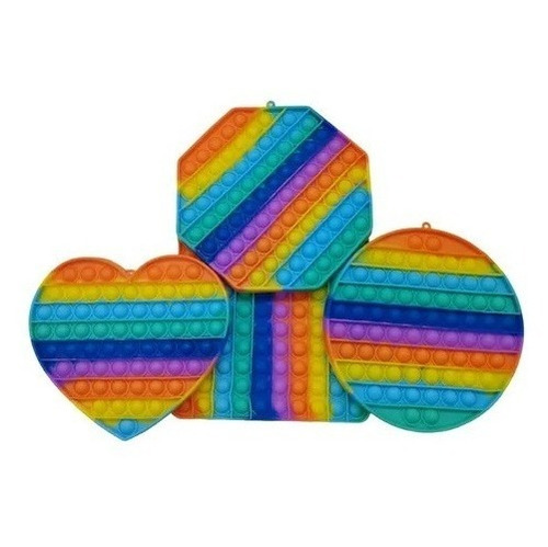 Poppet Fidget Toys Pop It Grande Brinquedo Anti Stres Tiktok Cor Quadrado