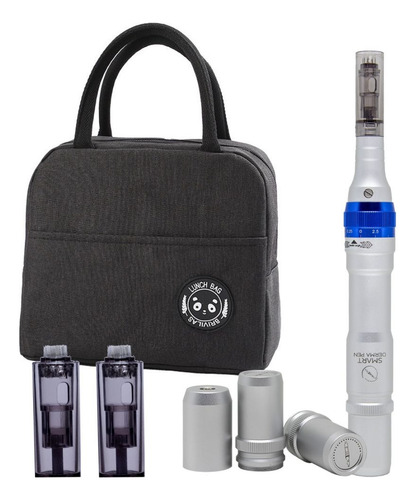 Kit Derma Pen Caneta Microagulhamento Com 10 Cartuchos Smart