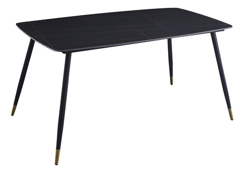 Mesa De Comedor Libano Negro Këssa Muebles