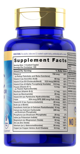Multivitaminico Carlyle Senior Para Mayores De 60 Años