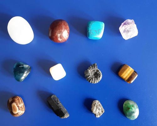 Set Coleccion De 12 Piedras Minerales Pequeñas  - Envio Inc.