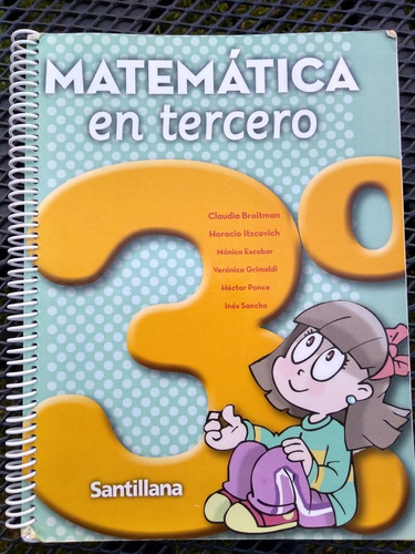 Matemática En Tercero, Editorial Santillana