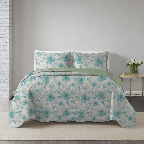 Colcha King Gigante Matelasse Estampas Cobre Leito Linda