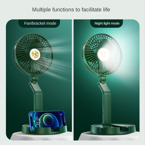 Ventilador De Lámpara De Escritorio Y8, Plegable, Retráctil,