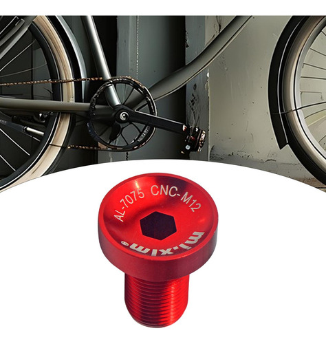 Perno De Manivela De Bicicleta Tornillo De Pedalier De Rojo