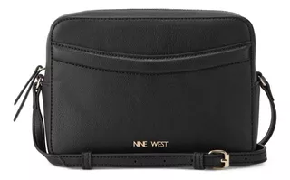 Bolsa Cross Body Nine West Ngm556770 Mujer Acabado de los herrajes Niquel Color Negro Color de la correa de hombro Negro Diseño de la tela Liso