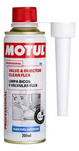 Aditivo Limpeza Flex Motul Valve & Injector Clean 200 Ml