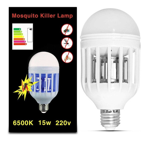 Lâmpada Led Mata Mosquito Insetos Pernilongo Moscas 15w 220v