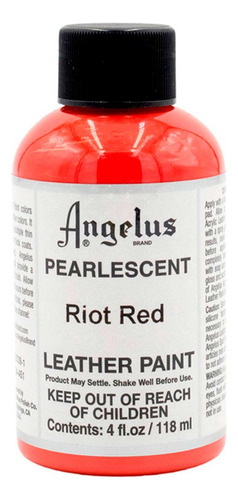 Pintura Acrílica Angelus 4 Oz ( 1 Pieza ) Color Riot Red