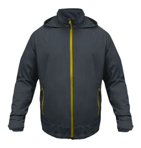 Corta Viento Hombre Talla L Gris Carbon