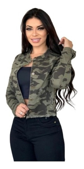 jaqueta camuflada feminina