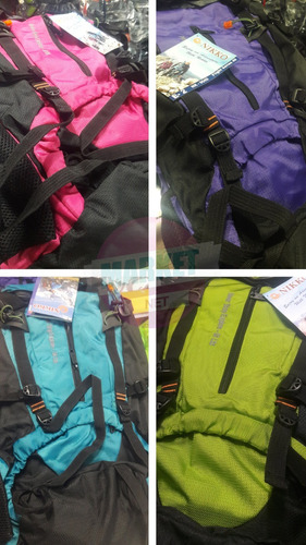 Mochila Viaje Trekking Paseo Nikko 50 Lt Trekking + Cobertor