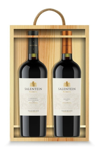 Vino Tinto Estuche Salentein Reserva Malbec - Cabernet S.