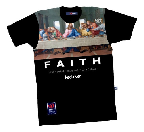 Remera Hombre Manga Corta Keel Over Faith