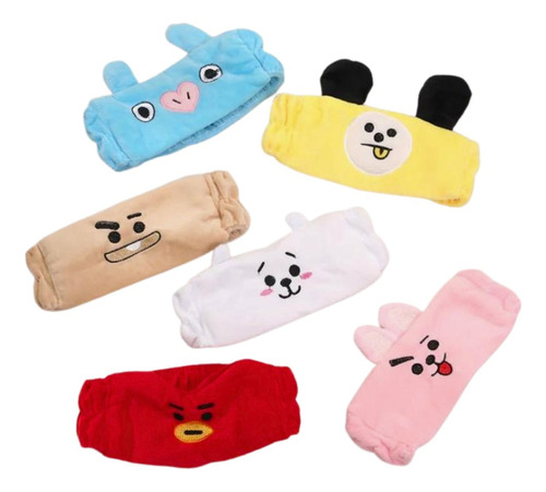 Conjunto 7 Faixas De Cabelo Diadema Bt21