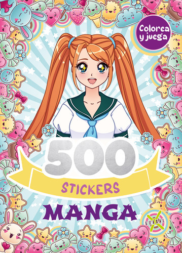 Libro 500 Stickers Manga - El Gato De Hojalata