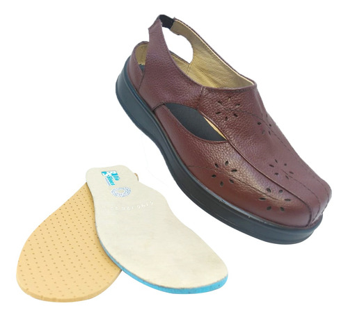 Huarache De Dama Bios/shoes Para Pie Diabetico Y/o Sensible