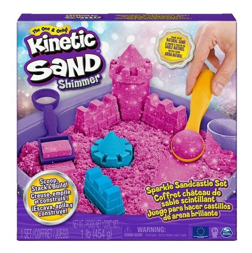 Kinetic Sand Castillo De Arena Sensorial Magica Rosada